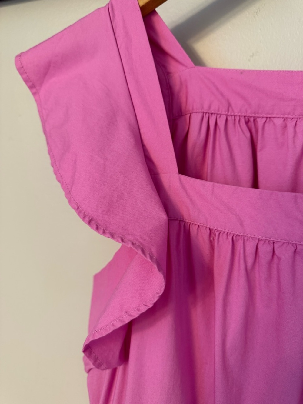 Rachel Parcell by Anthropologie Cotton Tiered Ruffle Midi Sundress Orchid Pink - Picture 10 of 11